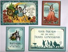 Graphic45 Wonder Of Oz  8pk  Handmade Ephemera Journal Cards Two-sided