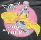 Vintage Original Aerosmith 2001 Just Push Play T-shirt Black Large Rare Find 