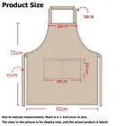 10pcs Solid Cooking Apron Kitchen Restaurant Bib Unisex Dress Black With 2pocket