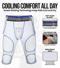 Exxact Sports Combat 7 Pad Youth Football Girdle For Boys With Cup Pocket