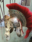Medieval Cavalry Roman Engraved Helmet 18 Guage Brass Costume Replica