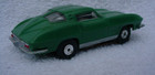 Vintage Aurora 1963 T-jet  1356 Olive Corvette Stingray Ho Slot Car    Nice