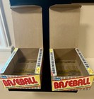 Lot Of 2 - Fleer 1989 Baseball Empty Display Wax Boxes - No Packs - No Cards