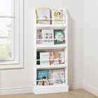 Kids Bookshelf 4 Tiers Children s Bookcases And Storage  Kids Bookcase Rack W   