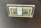 100 Two Dollar Bills -  2 Uncirculated Sequential - With An Acrylic Display Case