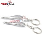 2 Pcs Stainless Steel Dental Mini Forceps Keychain Dentist Gift Key Chain Ring