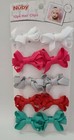 Nuby Baby  Toddler Hair Clips Bows Lot Of 2 Packs  20 Girls Hair Clips New  c 