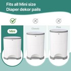 Diaper Pail Refills Compatible With Dekor 1 Count  pack Of 2   Light Green 