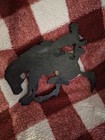 Cast Iron Bucking Bronco With Cowboy Wall Hanging