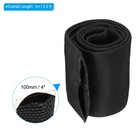 4  Flat Dia 3 3ft Nylon Protective Hose Sleeve  Cable Cover Protection Black