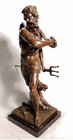 Neptune  poseidon   Bronze Sculpture Hippocampus Monumental Marble Cesaro Decor