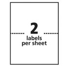 500 Pack Premium Shipping Labels Half Sheet Self Adhesive Rounded Corner 8 5x5 5