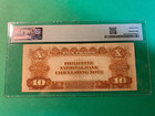 1937 10 Peso Philippines National Bank Washington Vignete E25967e P-58 Pmg Vf 35
