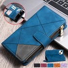 For Iphone 15 14 13 12 11 Pro Max 8 Xr Xs Case Leather Wallet Flip Zipper Cover