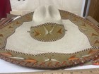 Rare Vintage Authentic Mexican Sombrero La Perla De Occidente 50s Handmade Palm