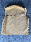 Vintage Ymca Indian Guides Vest Brown Suede Leather With Patches And Beads