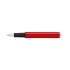 Pop Glossy Red Fountain Pen With Chrome Trim And Medium Nib
