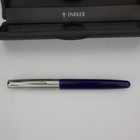 Parker Frontier Fountain Pen Translucent Blue   Stainless Steel New Unused Boxed