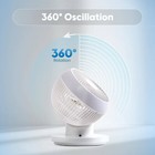 Iris Woozoo 360   Oscillating Fan With Remote And Timer 3 Speed Settings
