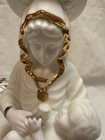 Vintage Beautiful Madonna   Child Religious Night Light  White gold Bisque