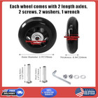 2pcs 70x24mm Luggage Wheels Replacement Rubber Suitcase Repair Kit