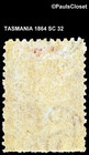 Tasmania 1864 Sc 32 Queen Victoria 6p Red Lilac Mvlh Wm 49 F vf