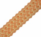 Vintage Saree Border Indian Craft Trim Antique Embroidered Floral Ribbon Lace