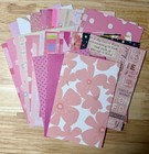 30  Pcs Pink Junk Journal Papers   Cardstock Scrapbook Collage 