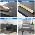 Universal 3 Shelf Wooden Monitor Stand Risers With Length And Angle Adjustable