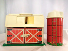 Fisher Price Little People Play Family Farm  915 1968    Silo   Animals   Peopl 