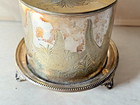 Antique Victorian Silverplate Mappin Brothers England Biscuit Jar