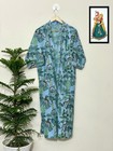 Cotton Robe  Lightweight Kimono  Dressing Gown  Bridesmaid Long Cotton Kimono