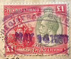 Trinidad And Tobago Scott No  33 Mi nr  114 Patent Document 1930 Single Stamp