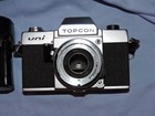 Topcon  Uni Vintage Film Camera Body Only W  Leather Case