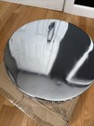 14    X 4    Silver Cake Stand W  Rhinestones 