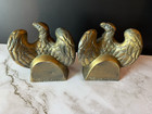Vintage Brass  1776  American Bald Eagle Bookends By Colonial Virginia 60 s-70 s