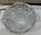 Vintage Bohemia Lead Crystal Ice Bucket Czech Cut Glass Champagne Cooler Heavy 