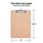 Staples Hardboard Clipboard Letter Size Brown 9  X 12-1 2  1671406