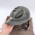 Gpa First Lady Equestrian Riding Helmet Black Size 6 7 8 56cm With Storage Bag
