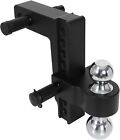 2  Receiver 8  Drop rise Adjustable Tow Hitch Dual Ball Mount Trailer 12500 Lb