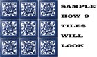 9 Mexican Tiles Wall Floor Use Talavera Mexico Ceramic Handmade Pottery C 009