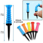 Golf Tees Elastic Rubber Tees 3 1 4inch Golf Tees Unbreakable Golf Tool 5 Colors