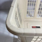 Vtg 1987 Rubbermaid Laundry Basket 3 4 Bushel Hamper 2972 Almond Made In Usa