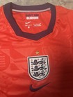 Nike England National Team Soccer Jersey Shirt Dri-fit Red navy Size S