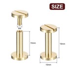 30 Pack Brass Chicago Screws 15x10mm Post Nail Stud Rivets For Leather Craft