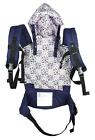 Cotton Baby Carrier Infant Comfort Backpack Buckle Sling Wrap Fashion - Blue