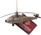 Kurt Adler U s  Marine Corps Helicopter Hanging Ornament 4 53 Inches