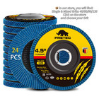 24pcs 4 5 X7 8  Zirconia Flap Disc 4-1 2 120 Grit Grinder Sanding Grinding Wheel