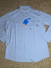 New Men s Columbia Omni-shade James Bay Light Blue Long Sleeve Shirt Size Medium