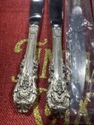 Vintage Wallace Sterling Silver Knives And Forks 8pcs Total Flatware Set Mcm